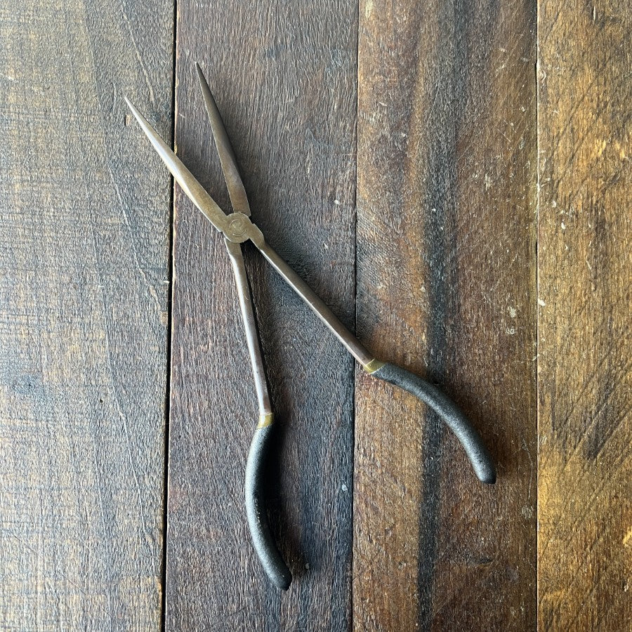 Vintage Extra Long 12 Inch Needle Nose Pliers Hand Tool
