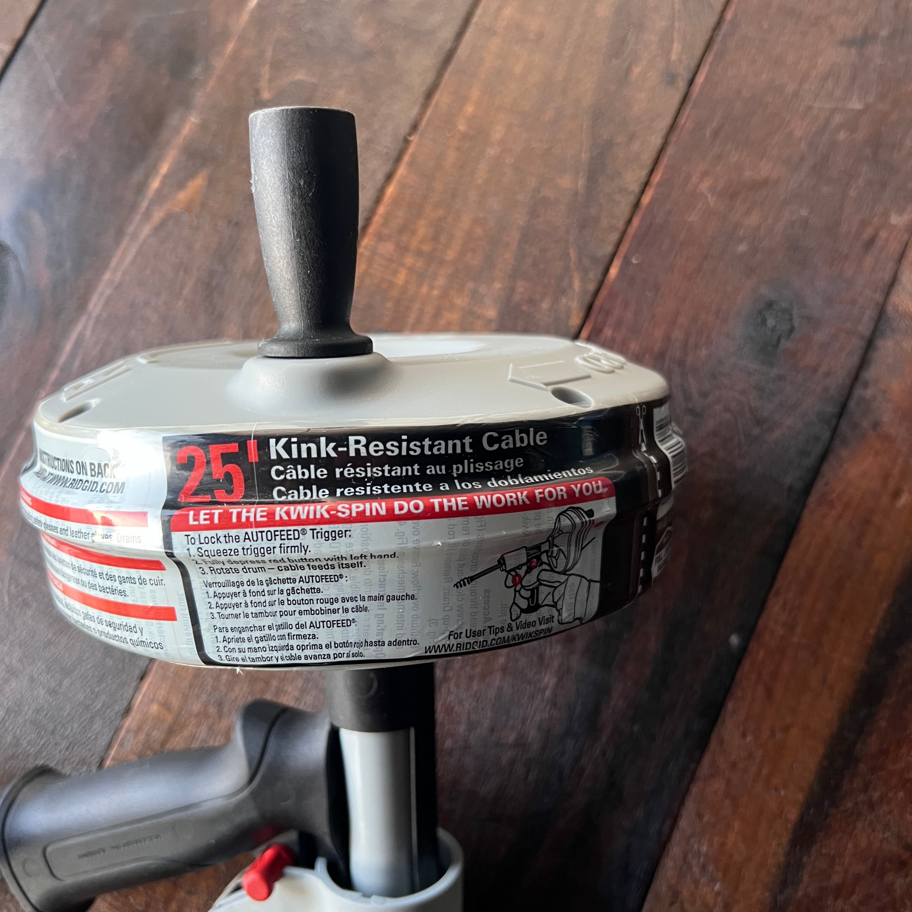 RIDGID RIDGID Kwik-Spin Hand Spinner Drain Auger Gear Up