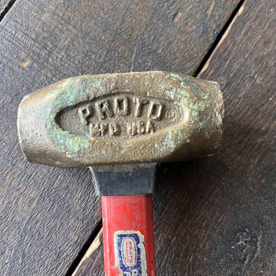 Proto Proto 1430G 1.5 lb Brass Hammer Fiberglass Handle Gear Up