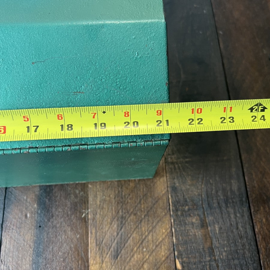 Other PARK Vintage Metal Toolbox Model 802 Green Gear Up