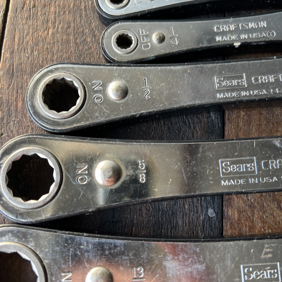 Craftsman 6 Piece Ratcheting Box End Wrench Set (USA)