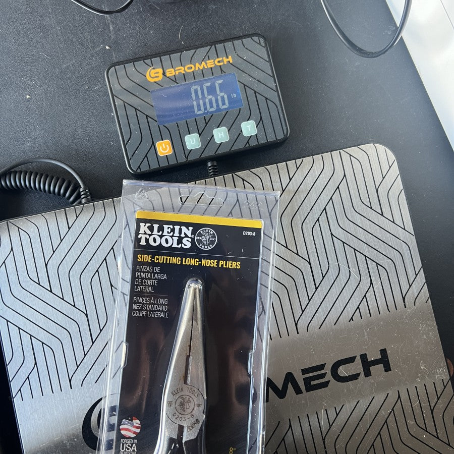 Klein Tools D203-8 8 Inch Side Cutting Long Nose Pliers (USA)