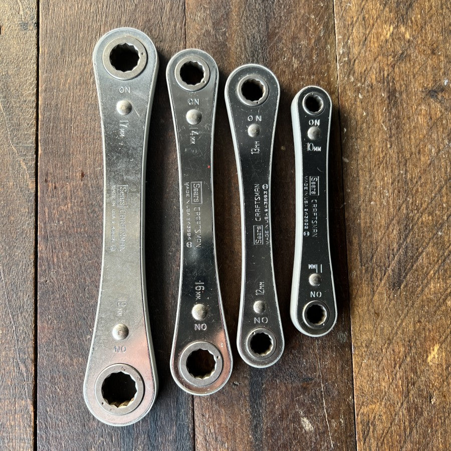 Craftsman 4 Piece Ratcheting Box-End Wrench Set Metric (USA)