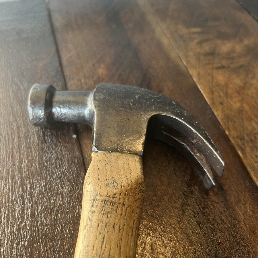 Unknown Vintage Restored/Refinished Claw Hammer Wood Handle 14 Inch Gear Up