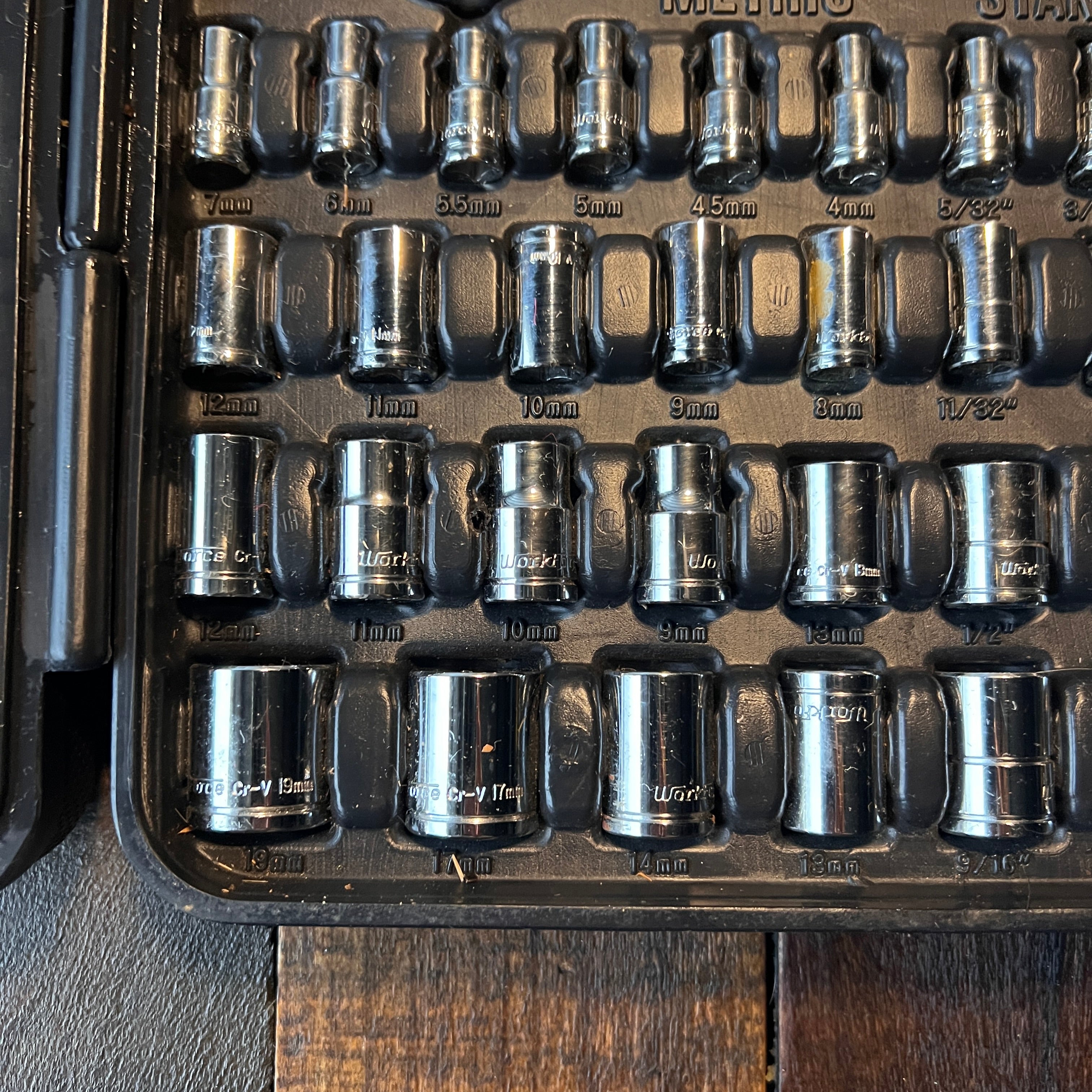 Other Workforce Incomplete Mechanic Tool Set with Wrenches & Case Gear Up