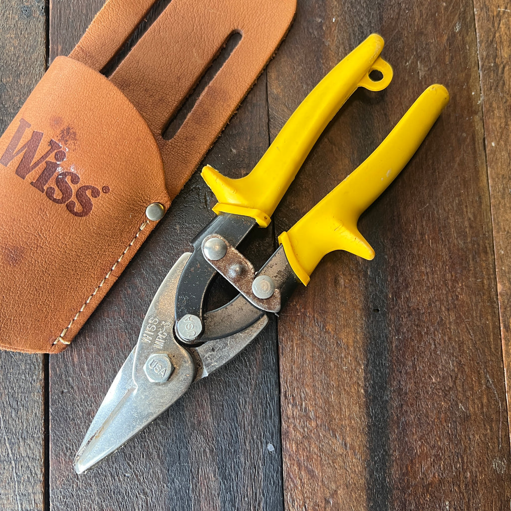 Wiss Wiss MPS-3 Straight Cut Snips with Leather Holster (USA) Gear Up