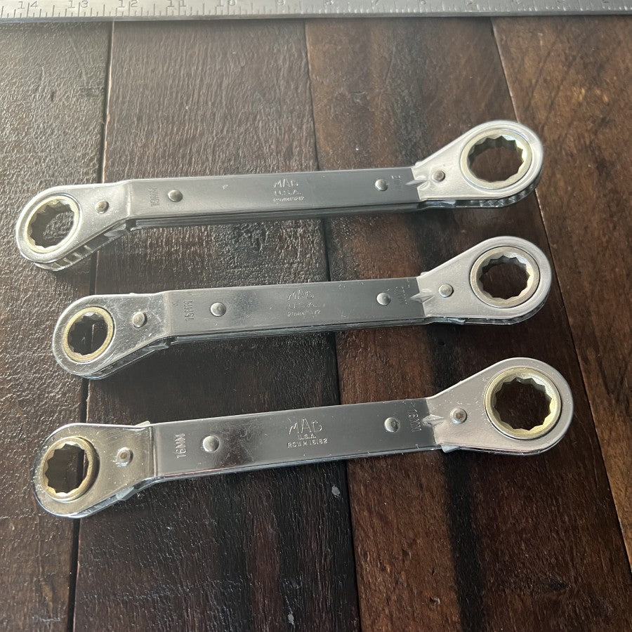 Mac Tools MAC Tools Superflex Metric Double Box Ratcheting Wrench Set (USA) Gear Up