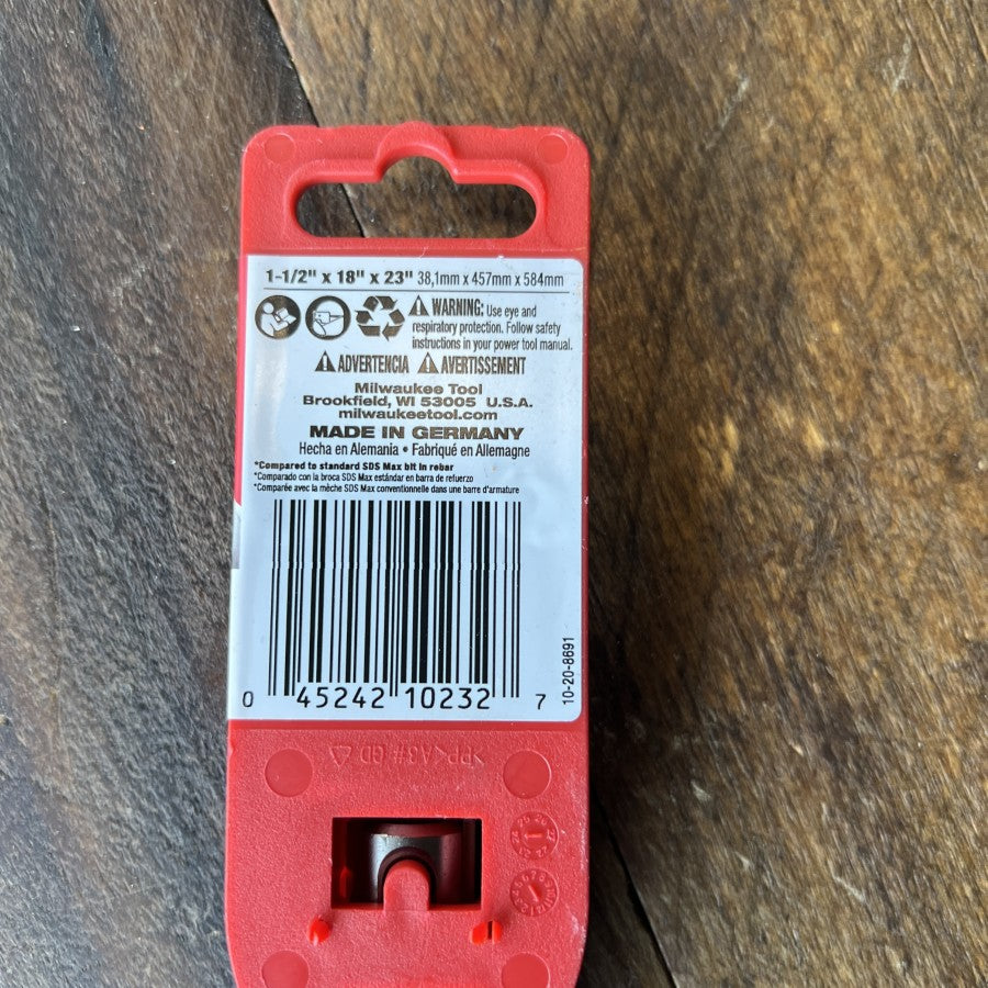 Milwaukee 1-1/2 Inch SDS Max Concrete Hammer Bit 48-20-3988