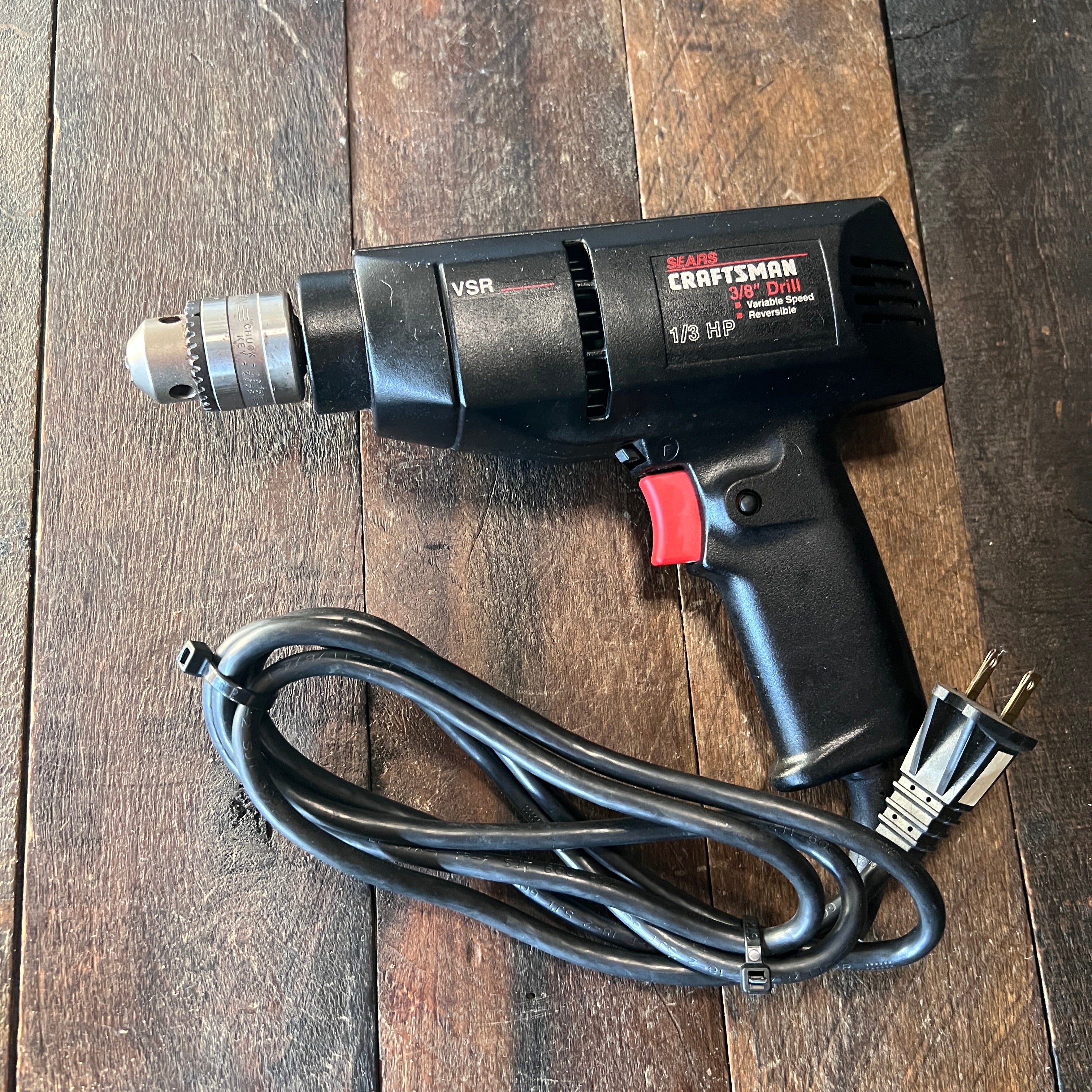 Craftsman Craftsman 3/8-Inch Corded Variable Speed Drill Made in USA