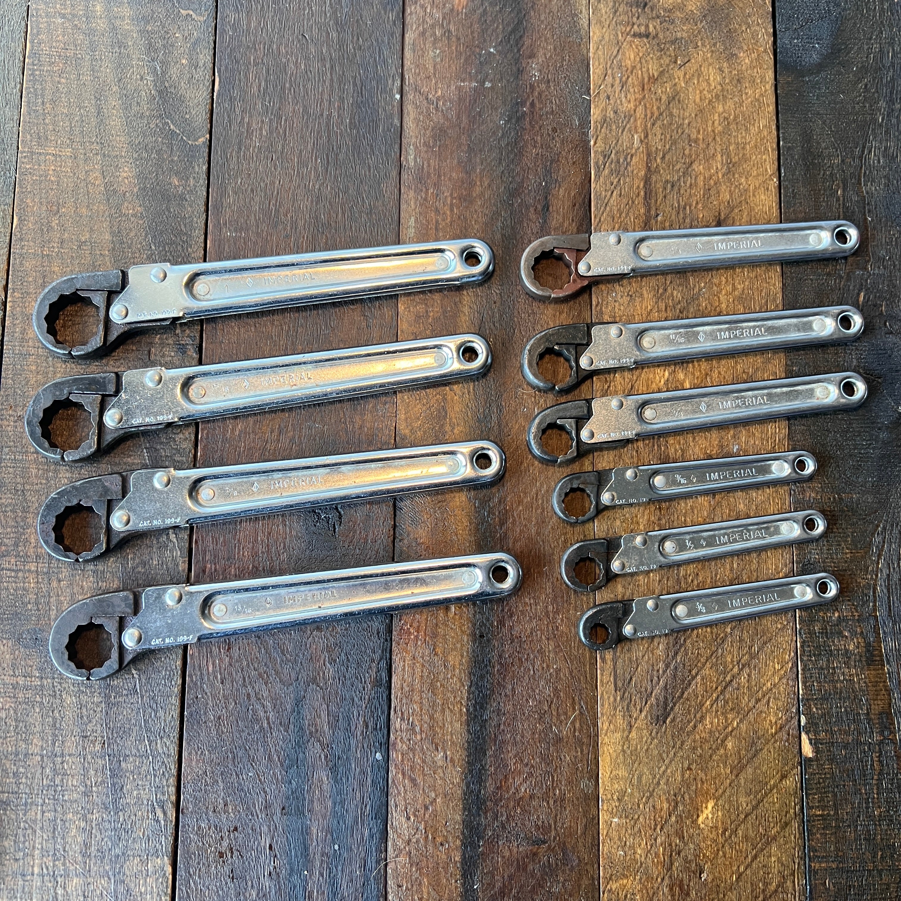 Imperial Imperial 10 pc Flare Nut Wrench Set 199 & 199-F (USA) Gear Up