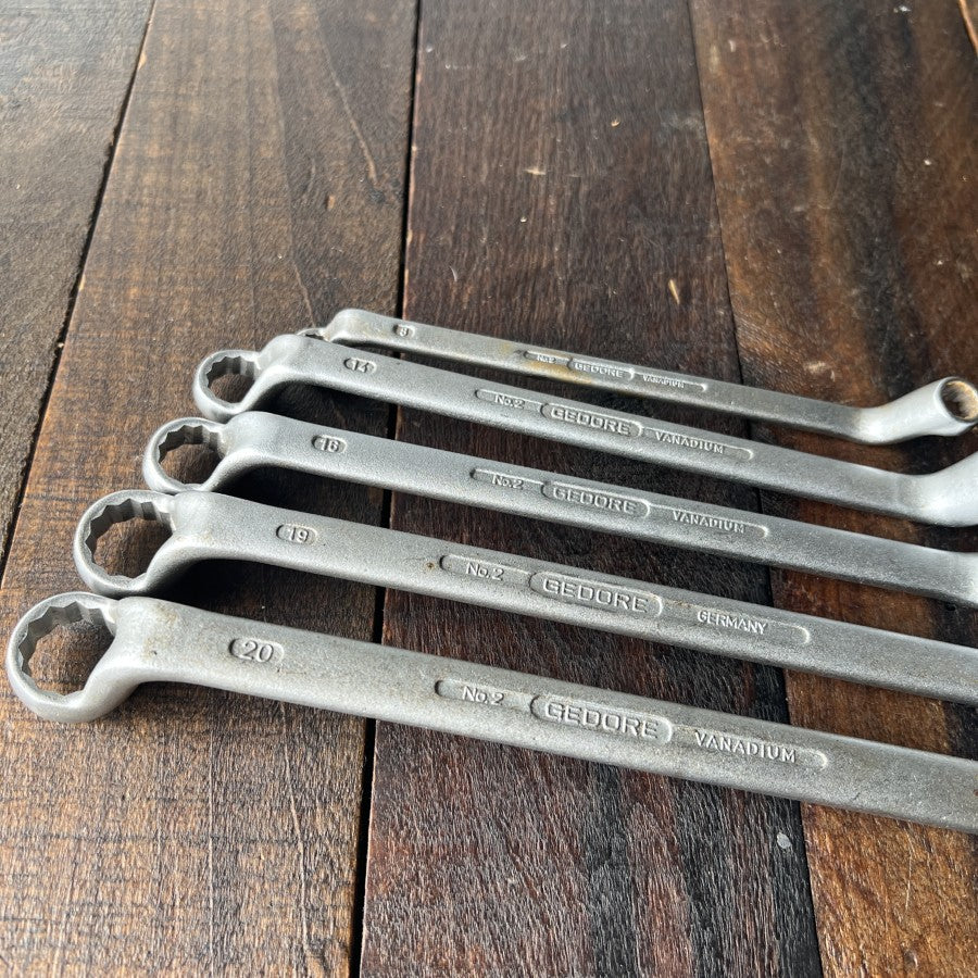 Gedore Gedore No 2 Offset Double Box End 5 Pc. Wrench Set 8-22mm (Germany) Gear Up