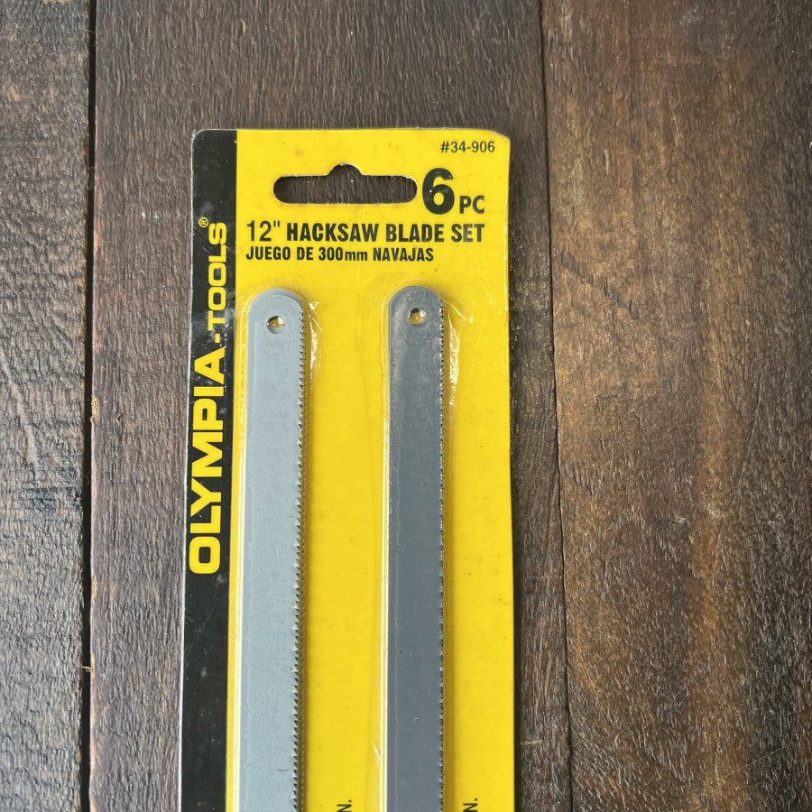 Olympia Tools 6 Piece 12 Inch Hacksaw Blade Set