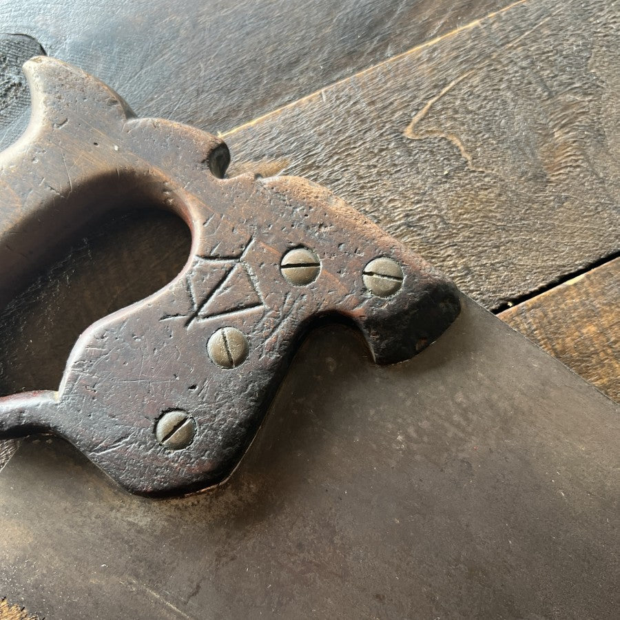Other Henry Disston & Sons No. 12 Antique Hand Saw Gear Up