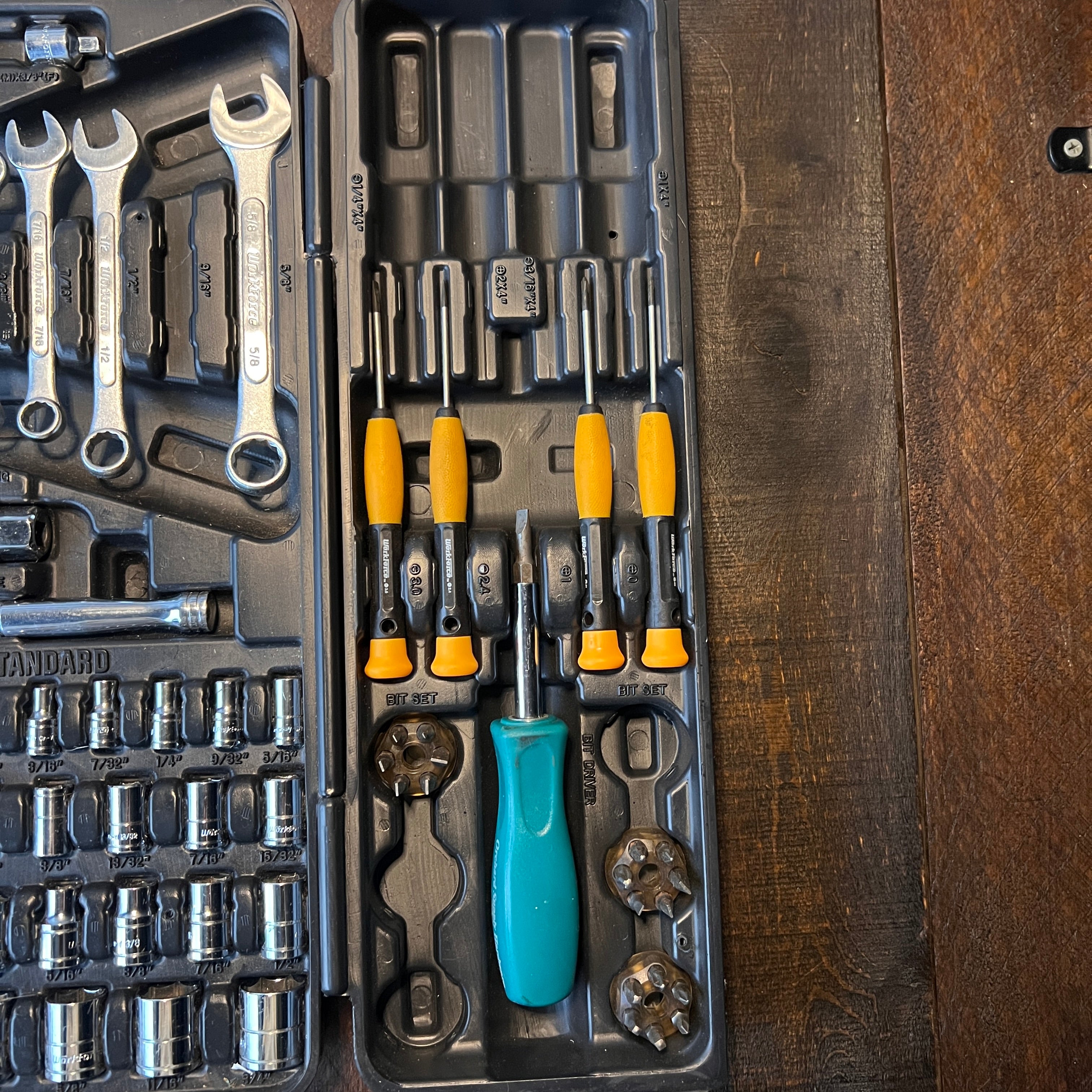 Other Workforce Incomplete Mechanic Tool Set with Wrenches & Case Gear Up