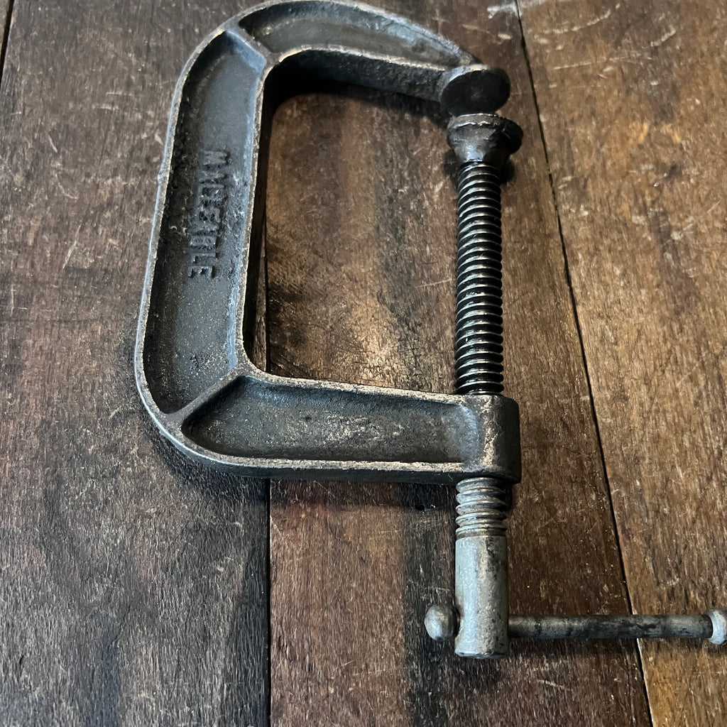 MTECO Malleable Iron 3-Inch C-Clamp for Woodworking & Metal Clamping