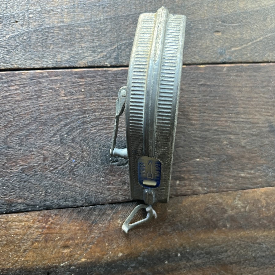 Vintage Irwin Strait-Line Metal Chalk Line Reel Plumb Bob (USA)