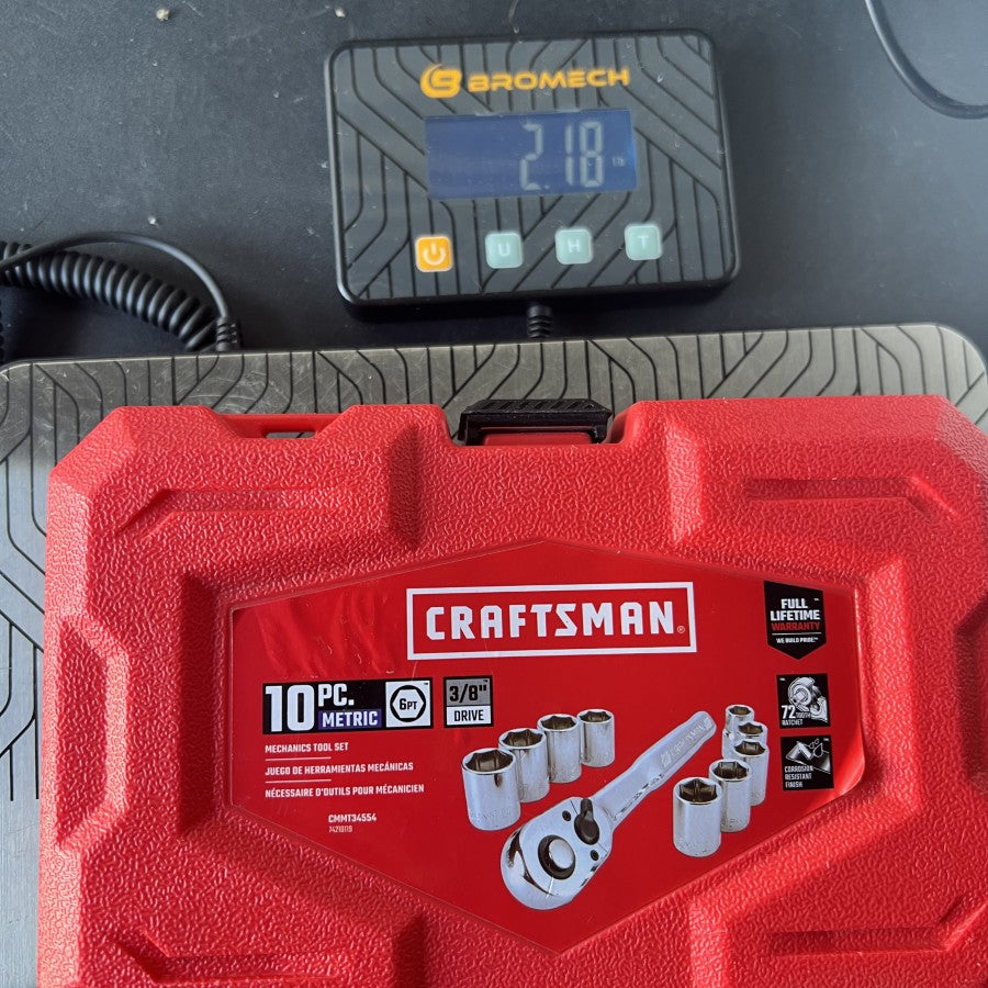 Craftsman 10 PC 3/8 Inch Drive Metric Mechanics Socket Set