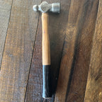 Unknown Restored Vintage Ball Peen Hammer Wooden Handle 12.5 Inch Handle 1 Lb Gear Up