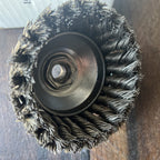 Weiler VORTEC PRO 4 Inch Knot Wire Cup Brush .025 Extra Coarse