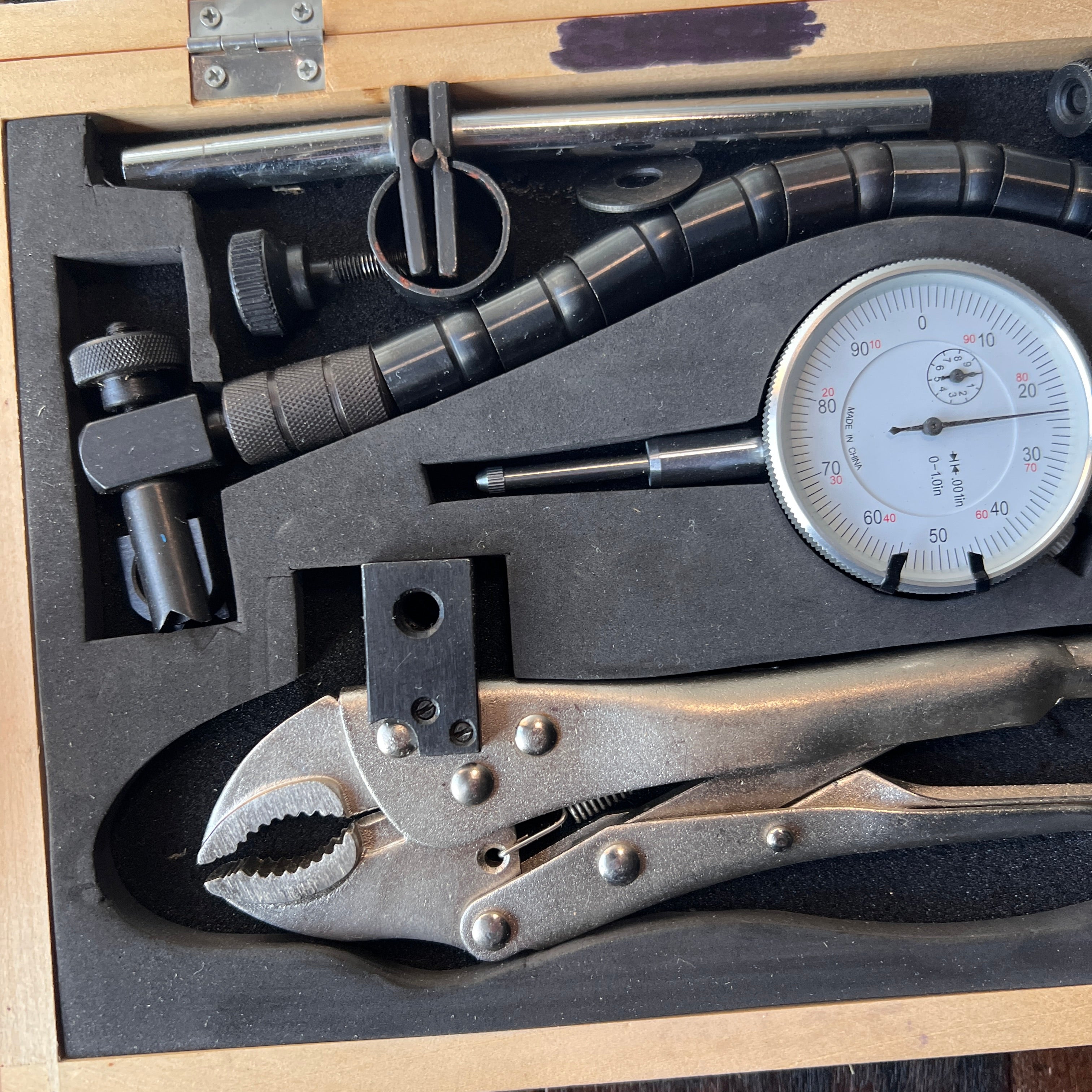 Unknown Precision Dial Indicator Gauge with Magnetic Base Stand Gear Up