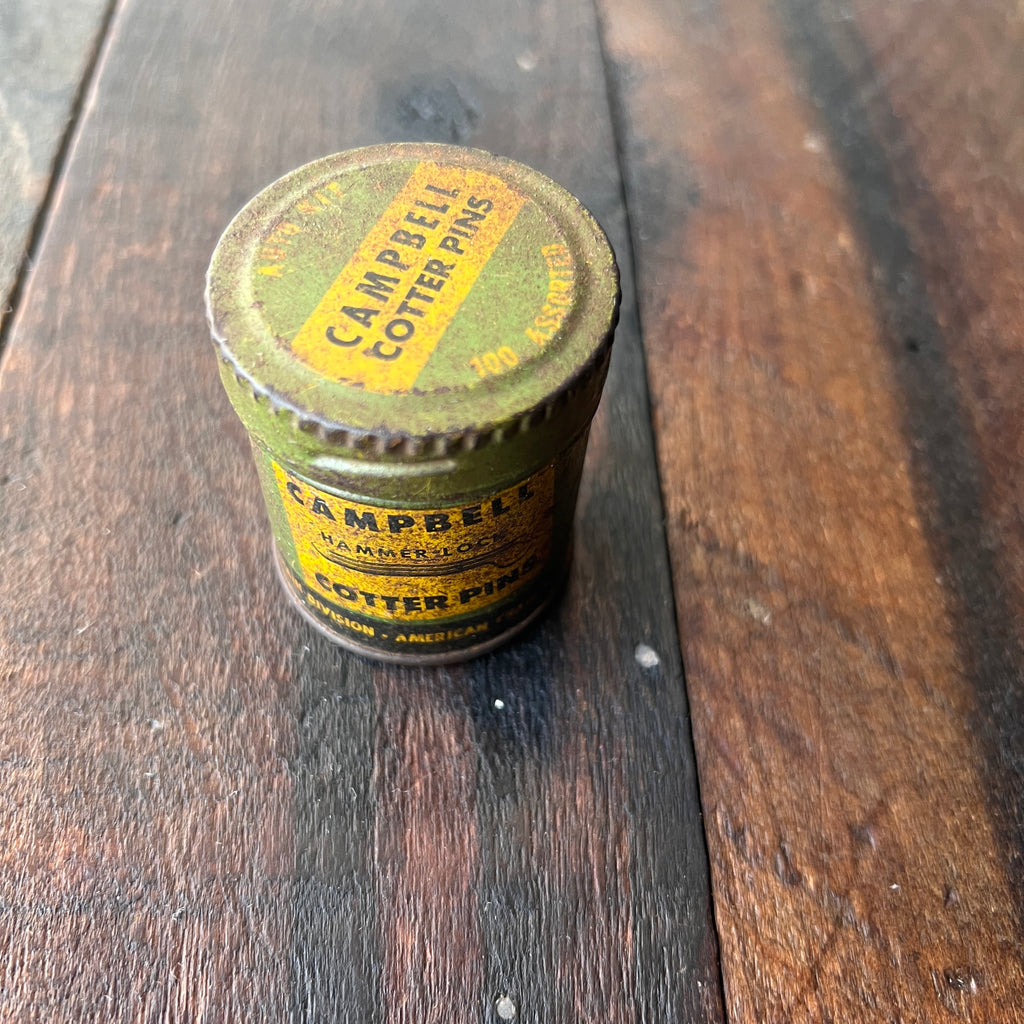 Campbell Vintage Campbell Hammerlock Cotter Pin Round Tin (USA) Gear Up