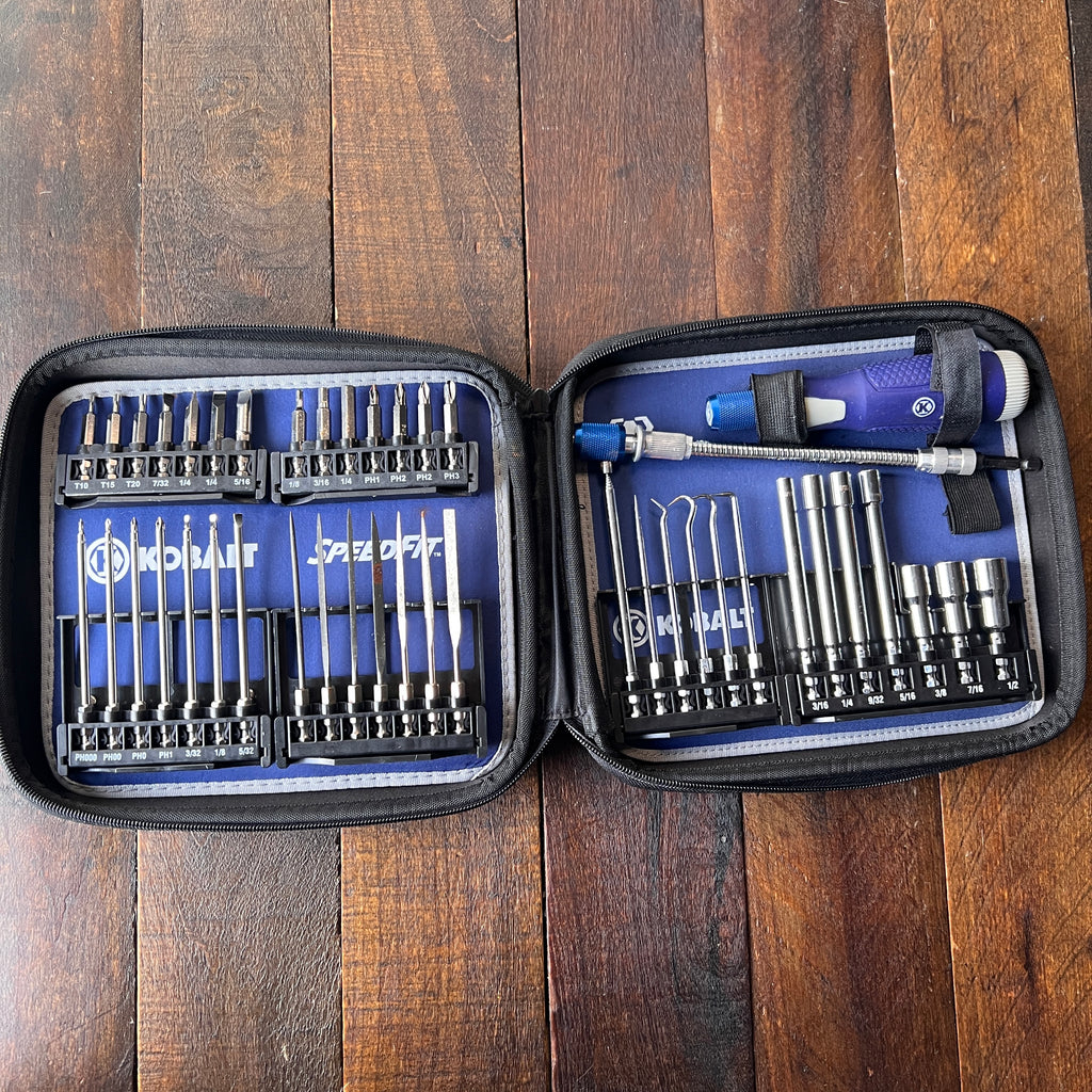 Kobalt Kobalt SpeedFit File Pick Screwdriver Socket Bit Set Gear Up