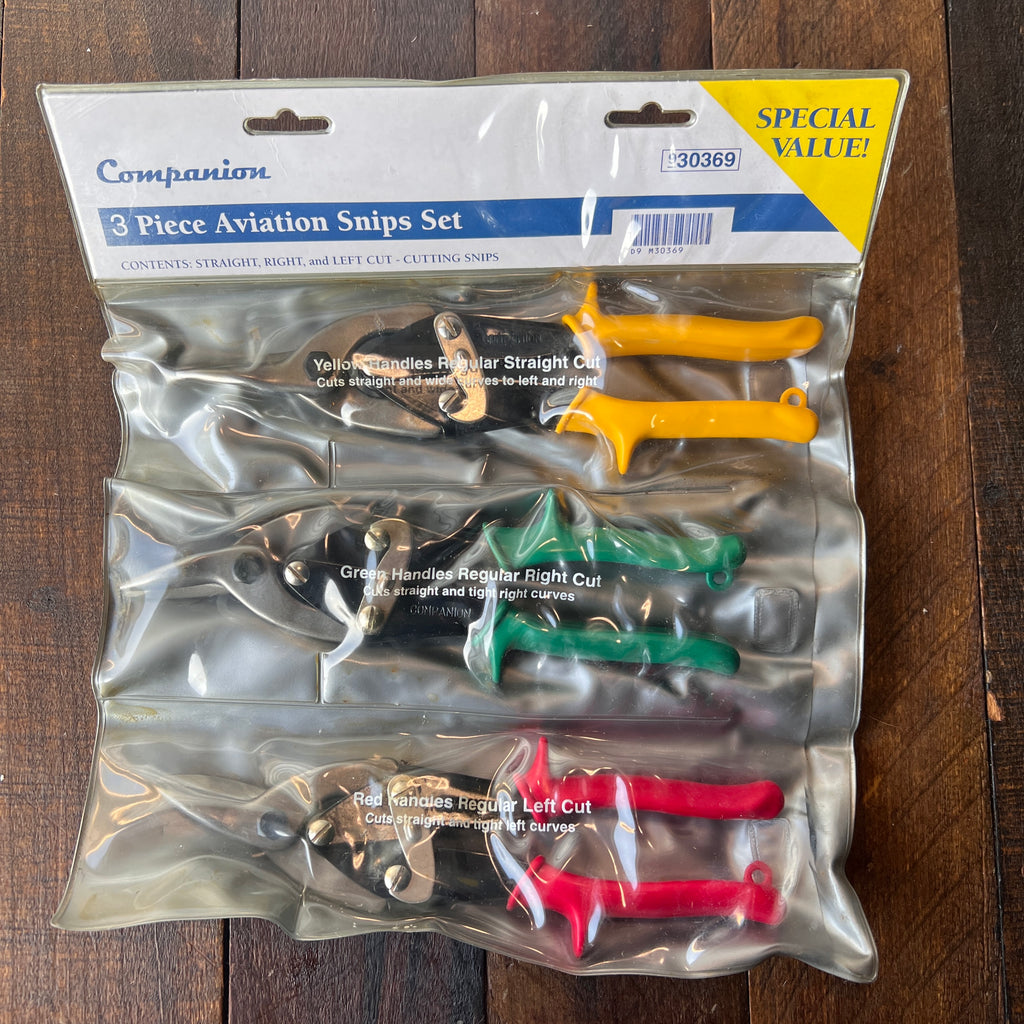 Companion Companion 3 Piece Aviation Snips Set 930369 New Gear Up