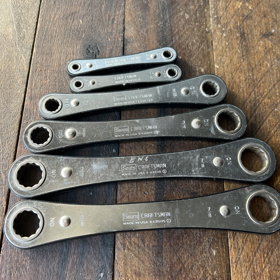 Craftsman 6 Piece Ratcheting Box End Wrench Set (USA)