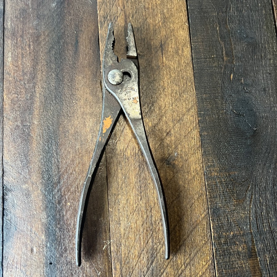 Utica Tools 511 Vintage Lineman Slip Joint Pliers (USA)