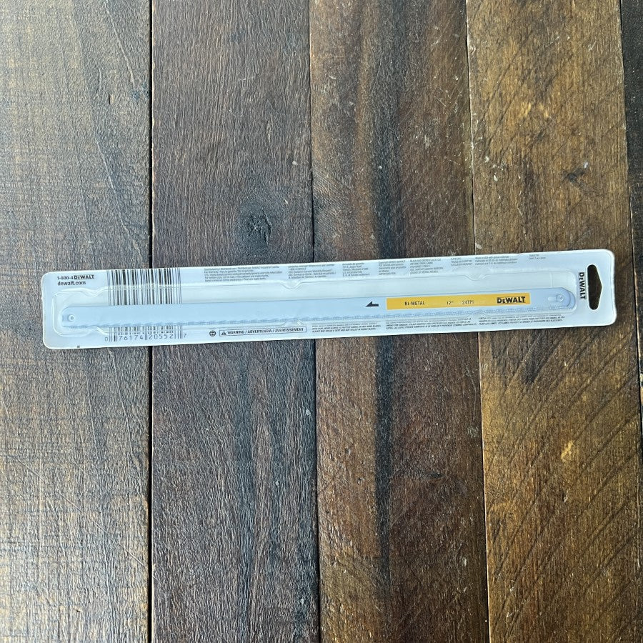 DeWalt 12 Inch 24 TPI BiMetal Hacksaw Blades 2 Pack (USA)