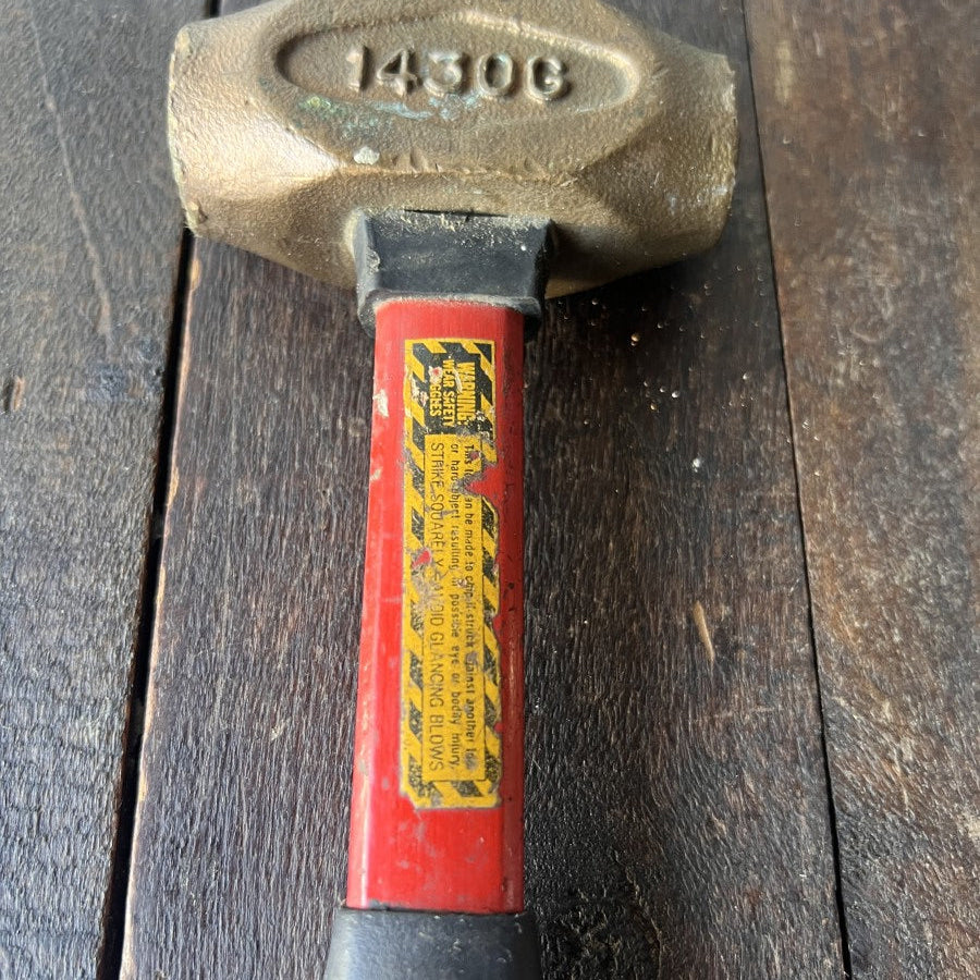 Proto Proto 1430G 1.5 lb Brass Hammer Fiberglass Handle Gear Up