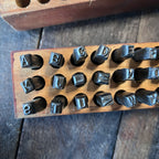 Millers Falls Vintage No. 1500 Steel Letter Stamp Set 3/16-Inch Made in USA