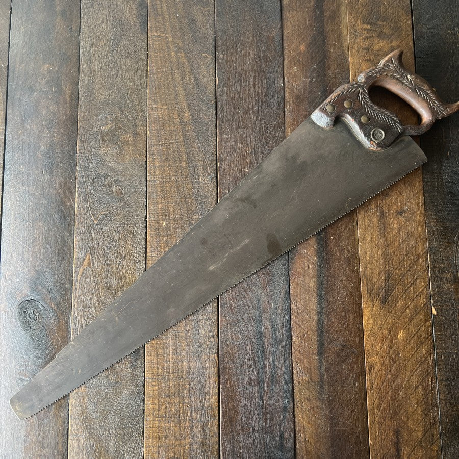Other Henry Disston & Sons No. 12 Antique Hand Saw Gear Up