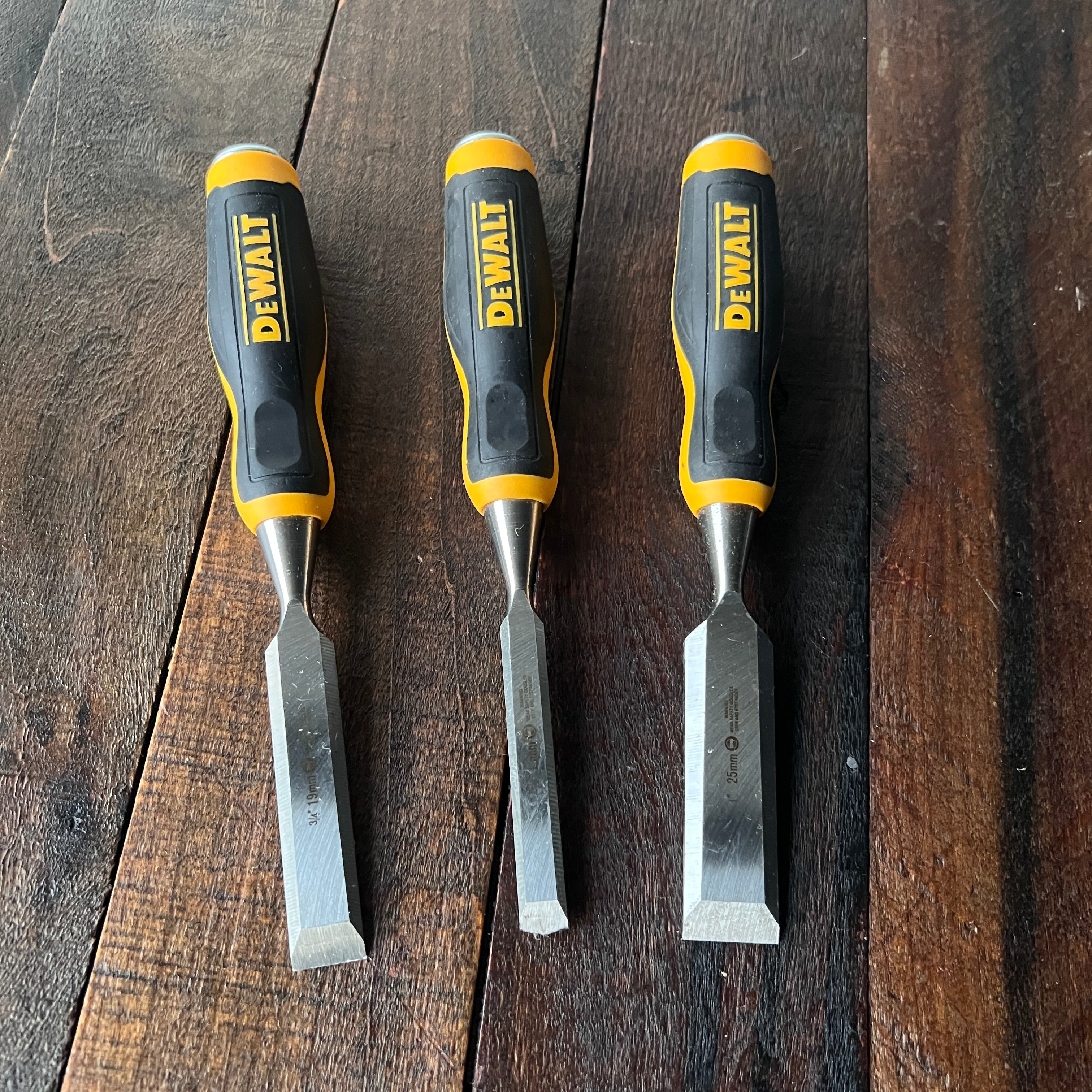 DeWalt DeWalt 3-Piece Wood Chisel Set Gear Up