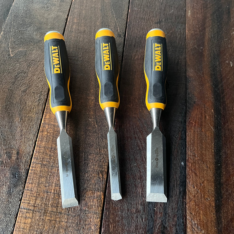 DeWalt DeWalt 3-Piece Wood Chisel Set Gear Up