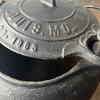 Other G.F. Filley Antique Cast Iron Tea Kettle with Swivel Lid Gear Up