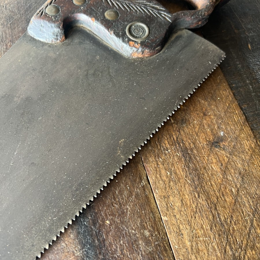 Other Henry Disston & Sons No. 12 Antique Hand Saw Gear Up