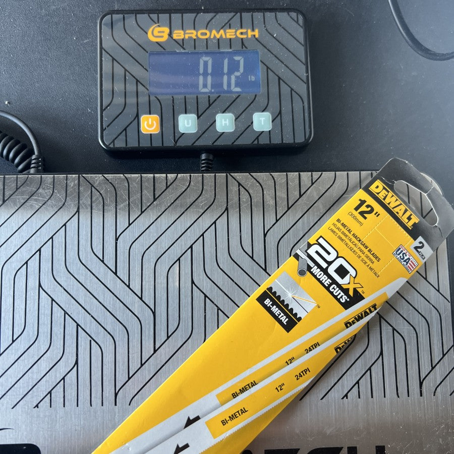 DeWalt 12 Inch 24 TPI BiMetal Hacksaw Blades 2 Pack (USA)