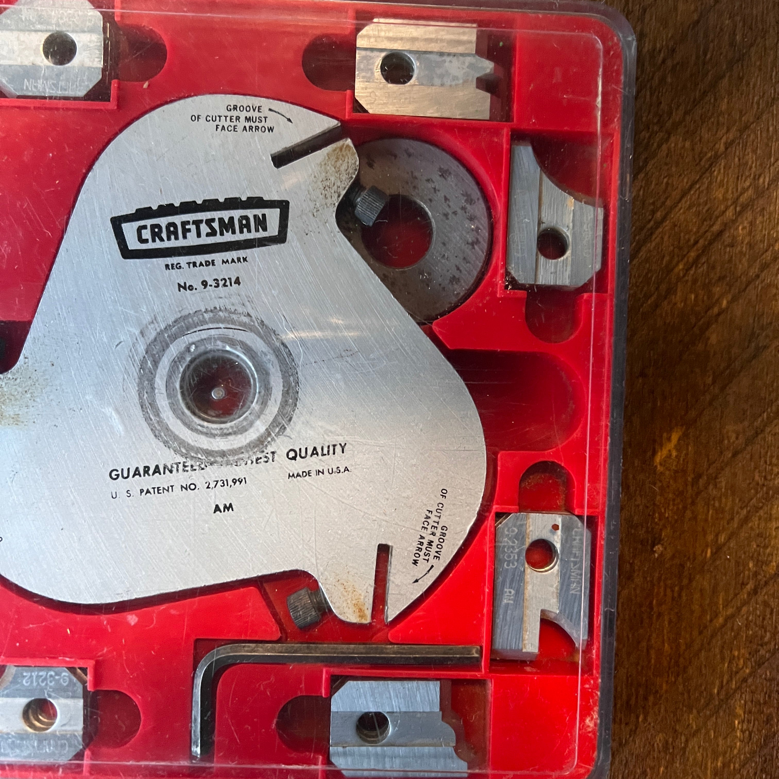 Craftsman Craftsman Molding Head Cutter Set No 9-3214 (USA) Gear Up