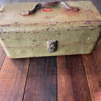 Unknown Vintage Union Metal Multi-Level Toolbox Tool Storage Gear Up