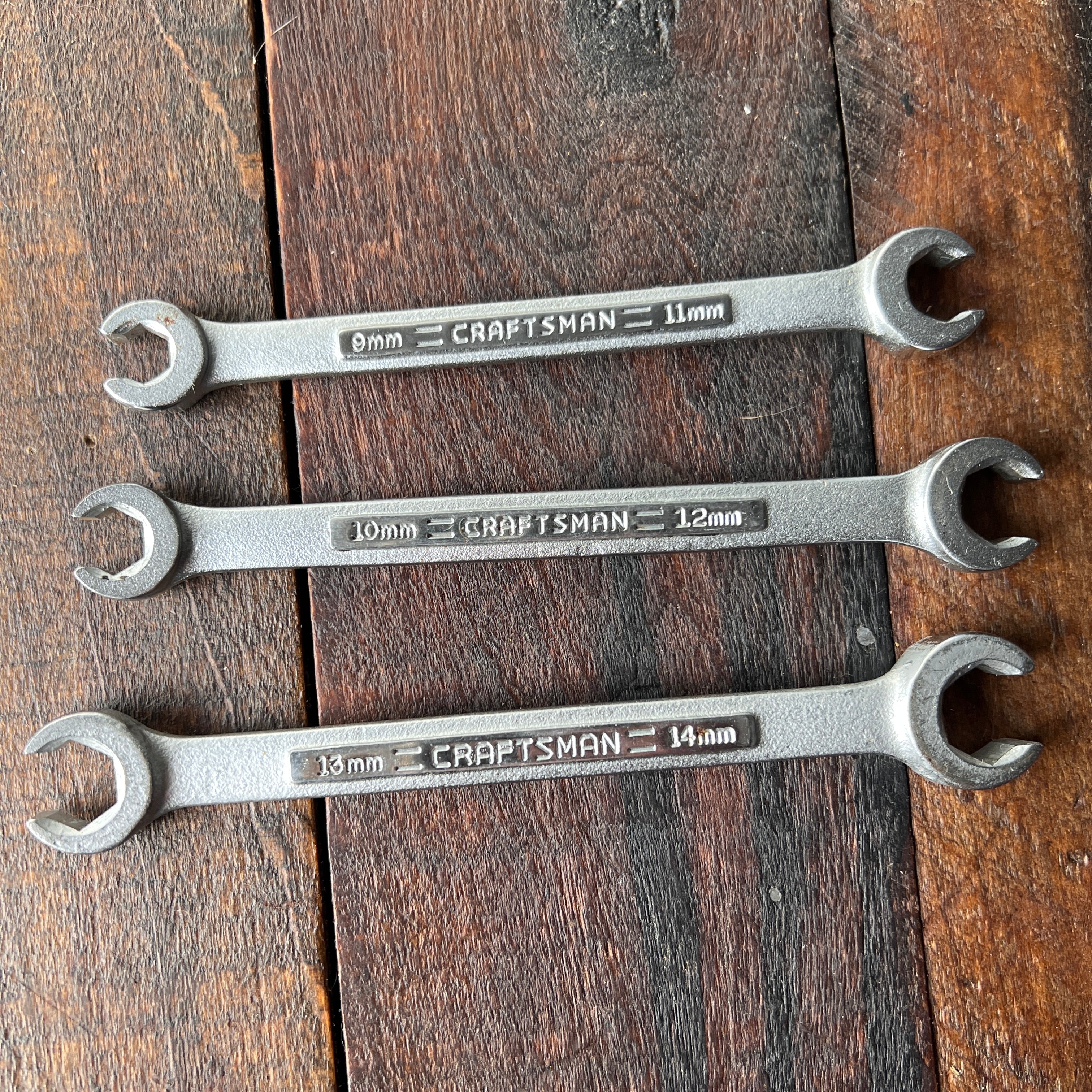 Craftsman Craftsman 3 Piece Metric Flare Nut Line Wrench Set 9x11 10x12 13x14mm (USA) Gear Up