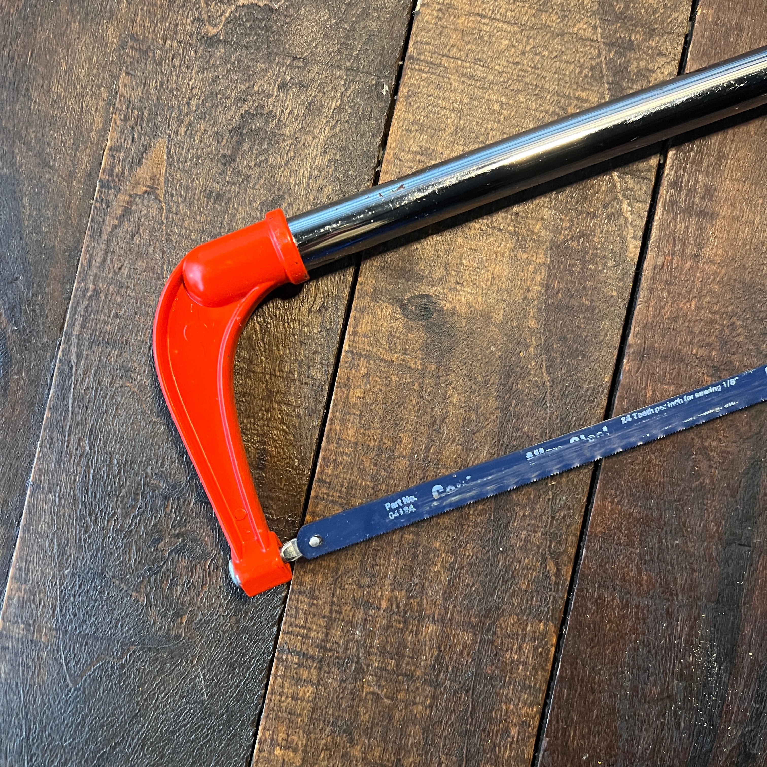 Unknown Orange Hacksaw Hand Saw Gear Up