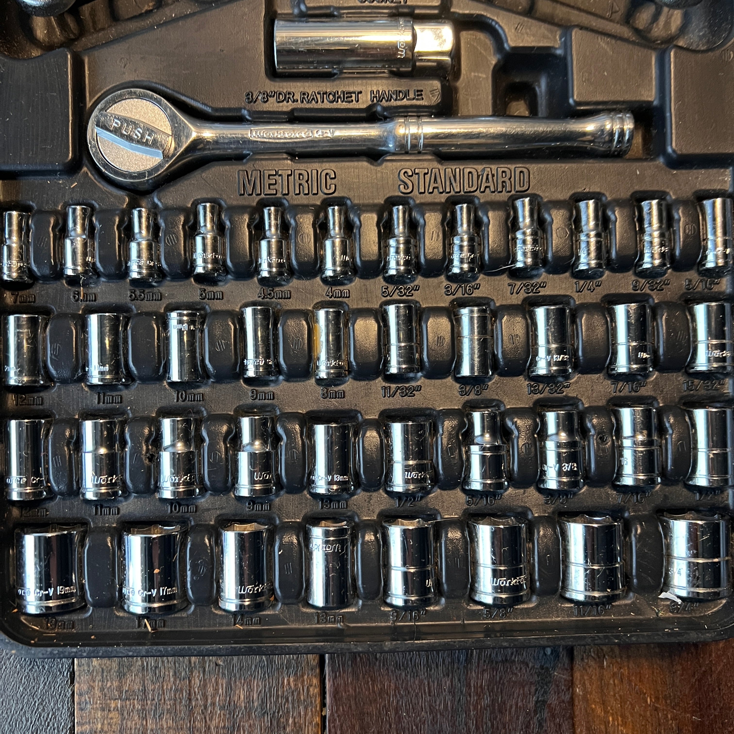 Other Workforce Incomplete Mechanic Tool Set with Wrenches & Case Gear Up