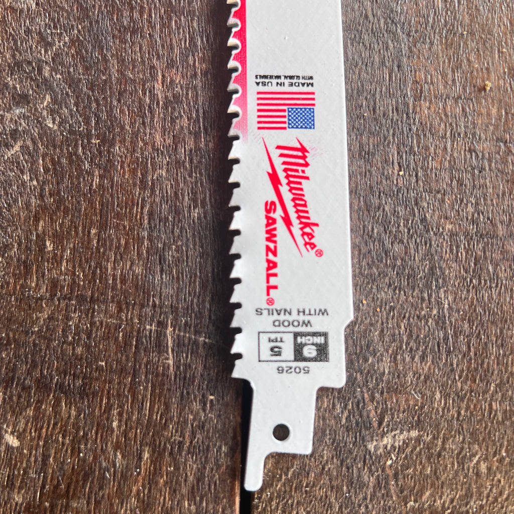 Milwaukee Milwaukee 48-00-5026 Sawzall Demolition Blades 9 in. 5 TPI *5-Pack*