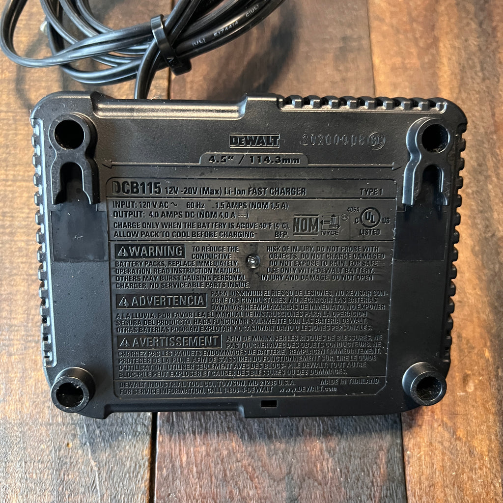 DeWalt DeWalt DCB115 12V 20V MAX Lithium Ion Battery Charger (Tool Only) Gear Up