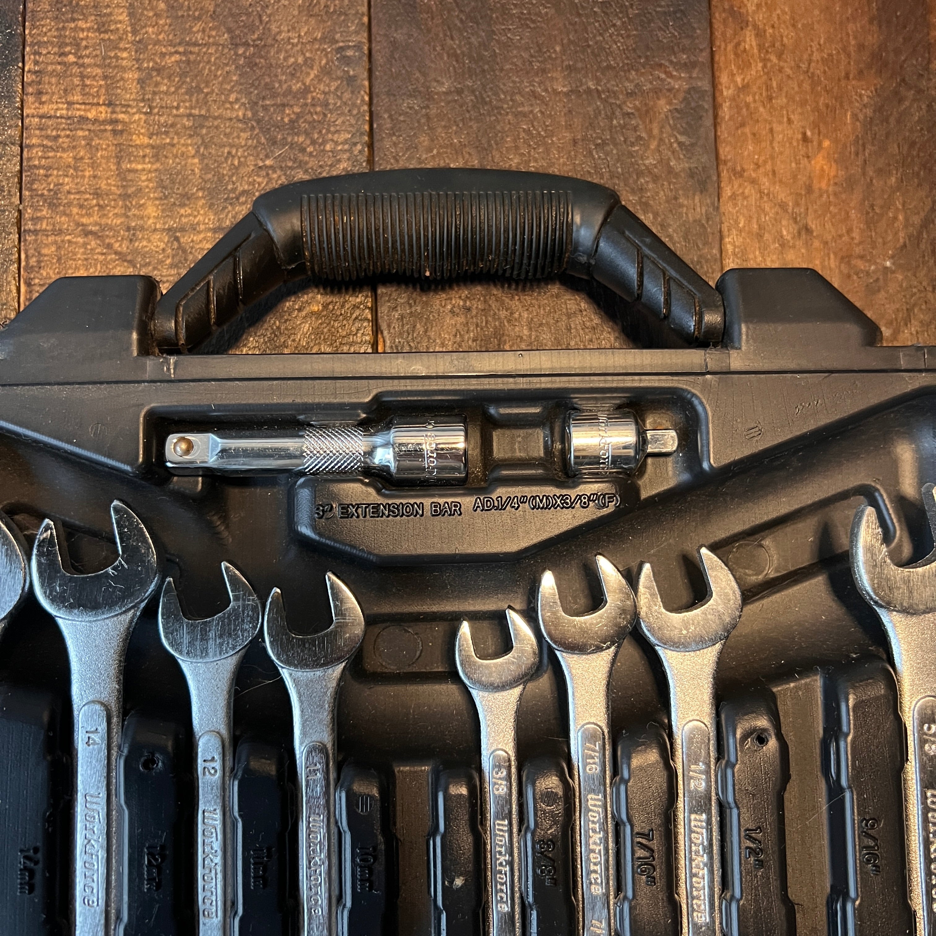 Other Workforce Incomplete Mechanic Tool Set with Wrenches & Case Gear Up