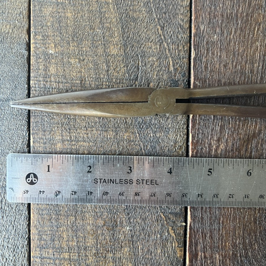 Vintage Extra Long 12 Inch Needle Nose Pliers Hand Tool