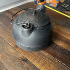 Other G.F. Filley Antique Cast Iron Tea Kettle with Swivel Lid Gear Up