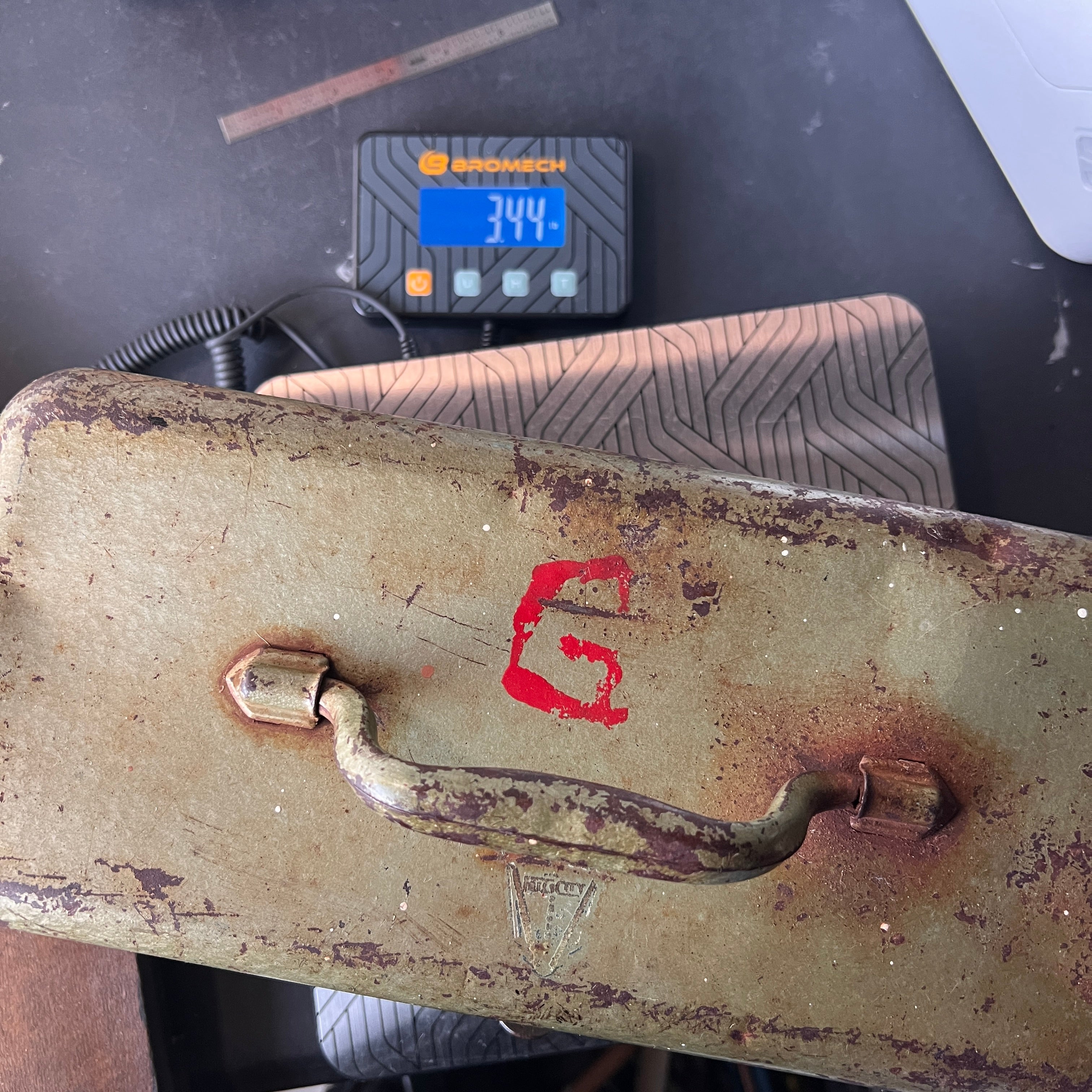 Unknown Vintage Union Metal Multi-Level Toolbox Tool Storage Gear Up