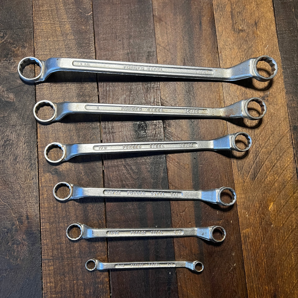 Other Vintage 6 Piece Forged Steel Box End Wrench Set USA Gear Up
